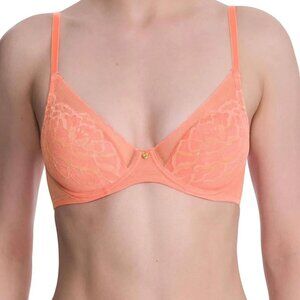 Natori Flora Contour Underwire T-Shirt Bra 34DDD Coral Lace